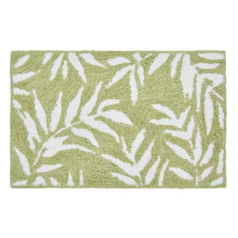 Green Leaves Bath Mat