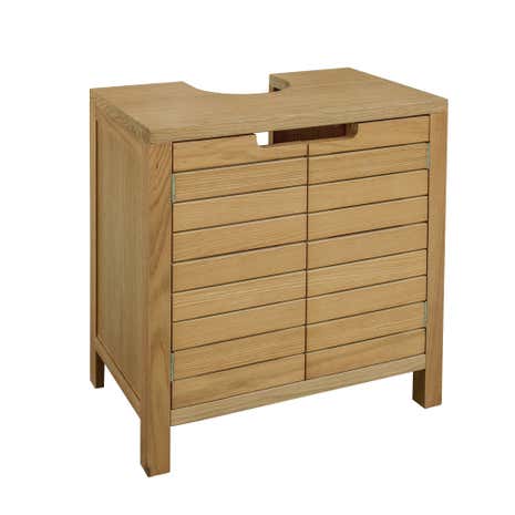 Milan Oak Slatted Under Sink Unit