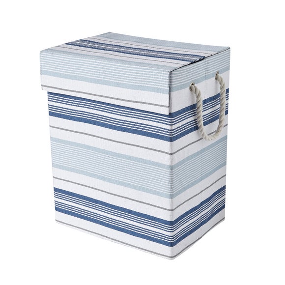 Nautical Stripe Laundry Hamper