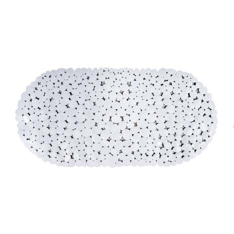 Pebble White Bath Mat