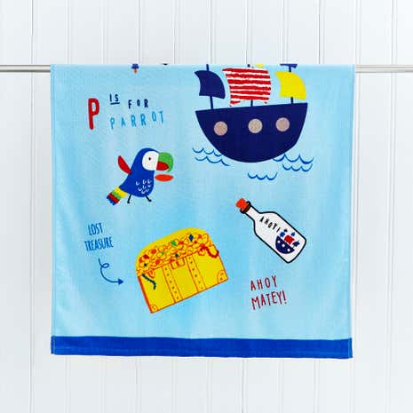 Pirate Panda Bath Towel
