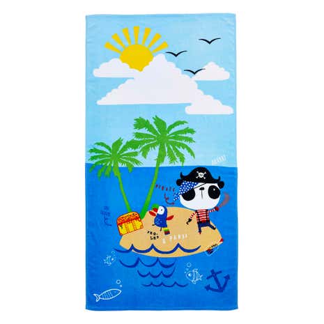 Pirate Panda Beach Towel