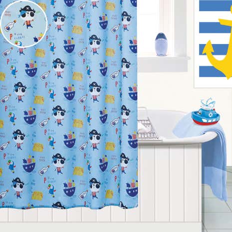 Pirate Panda Shower Curtain