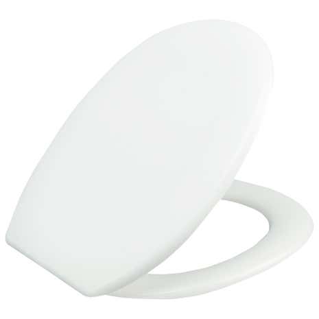 Essentials White Plastic Toilet Seat