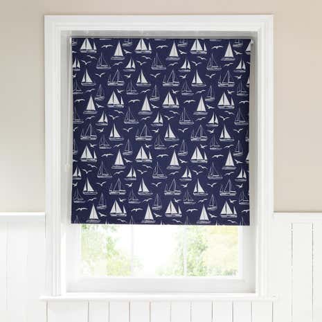 Sail Boats Moisture Resistant Blackout Roller Blind