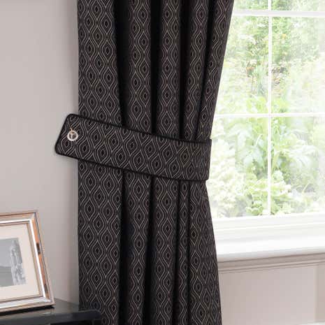 Estelle Black Tiebacks