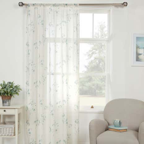 Honesty Teal Voile Panel