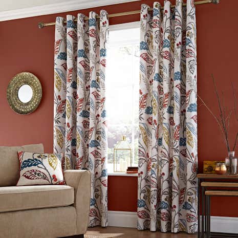 Indiana Lined Eyelet Curtains