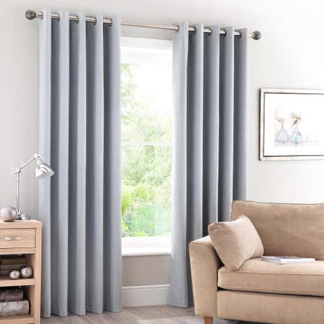 Luna Duck Egg Blackout Eyelet Curtains