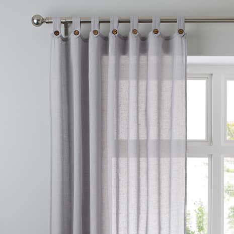 Marley Dove Grey Voile Panel