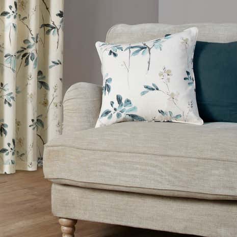 Oriental Burst Teal Cushion