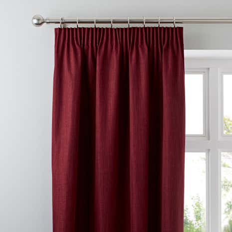 Solar Wine Blackout Pencil Pleat Curtains