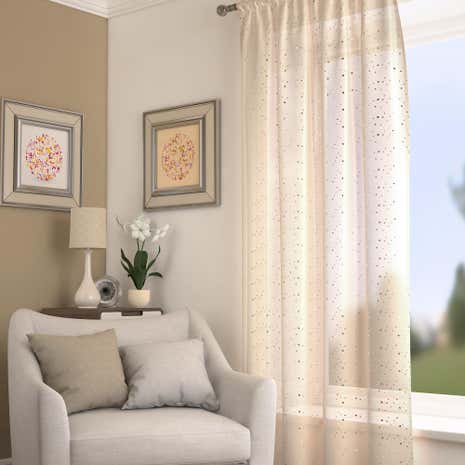 Sparkle Champagne Slot Top Voile
