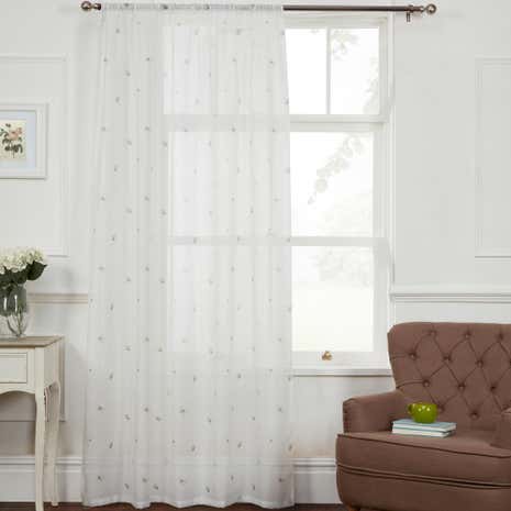 Wisley White Voile Panel