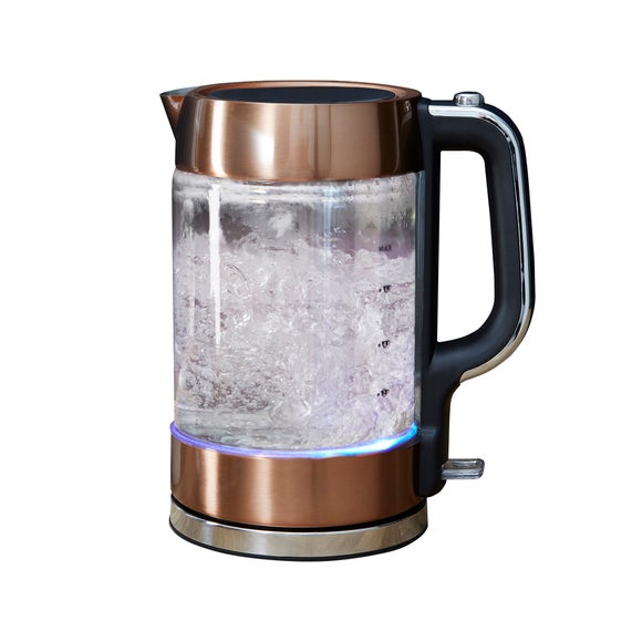 Copper 1.7L Glass Jug Kettle