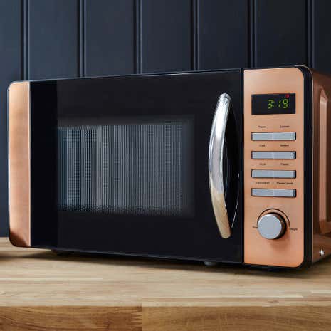 Microwaves Microwave Ovens Dunelm Copper 700w 20l Digital Microwave