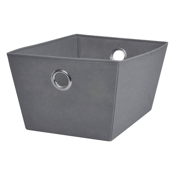 Grey Tapered Fabric Box