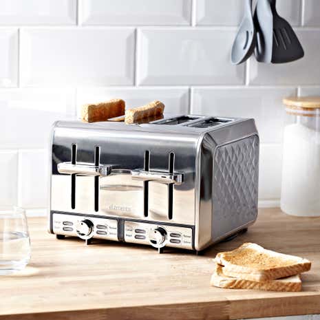 Elements Grey 4 Slice Toaster