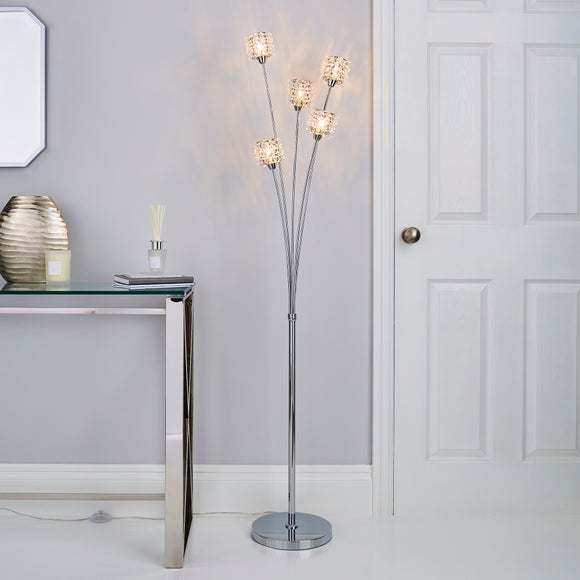 Jaimee Chrome Floor Lamp