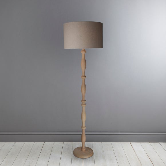 Lilith Carved Wood Floor Lamp