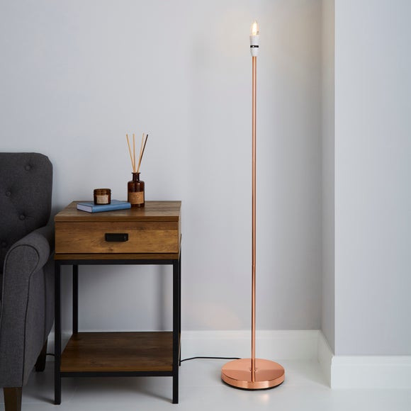 Stem Copper Floor Lamp Base