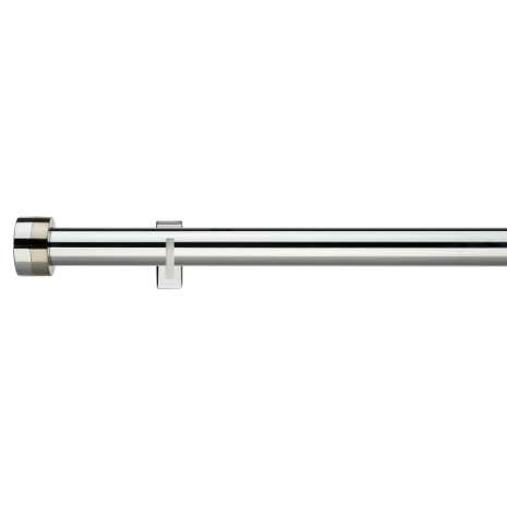 5A Fifth Avenue Venetia Fixed Chrome Eyelet Curtain Pole Dia. 29mm