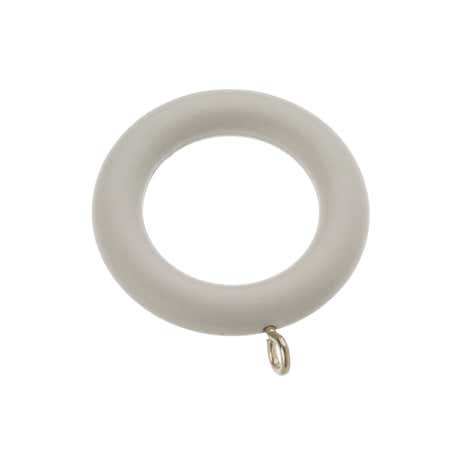 Pack of 6 Maine Grey Wooden Curtain Rings Dia. 28mm