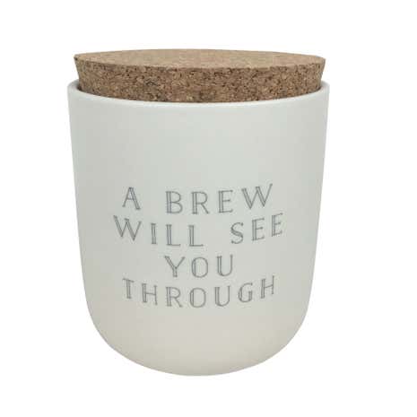 Honesty Words Tea Canister