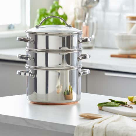 Infinity Copper Base 3 Tier Steamer