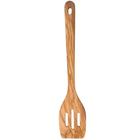 The Kitchen Olive Wood Slotted Spatula