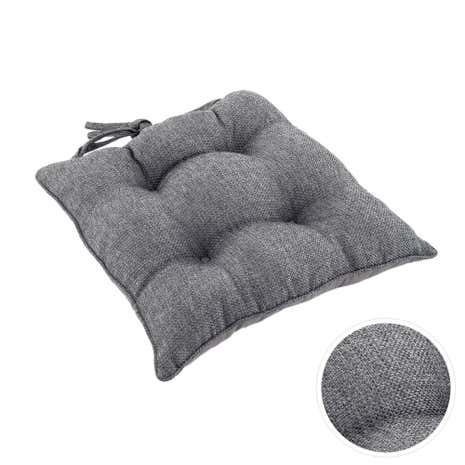 Barkweave Grey Square Seat Pad
