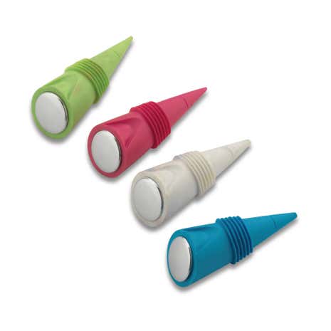 Set of 4 Coloured Wine Stoppers