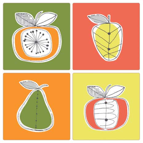 Elements Fruit Pack of 4 Placemats