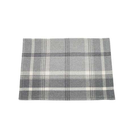 Highland Pack of 2 Grey Check Placemats