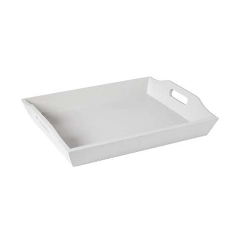 Grey Painted Wooden Tray