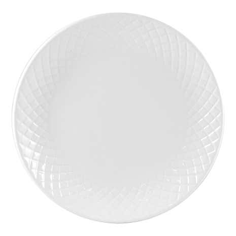 Quilted White Side Plate