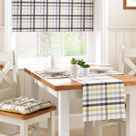 Squares Ochre Runner