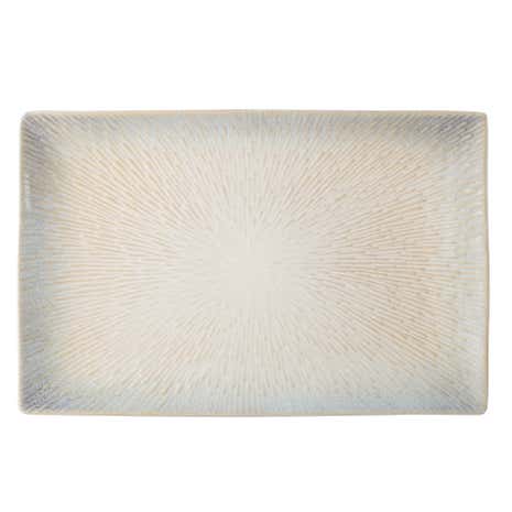 Star Burst White Platter