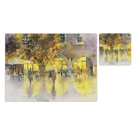 Sunset Cafe placemats and coasters 8pk