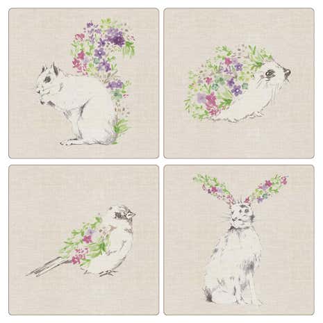 Pack of 4 Woodland Animals Placemats