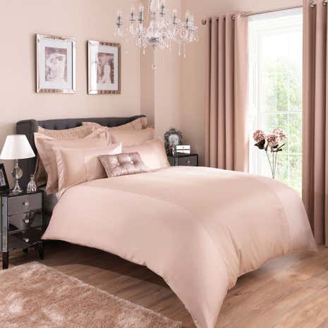 Adele Champagne Duvet Cover and Pillowcase Set