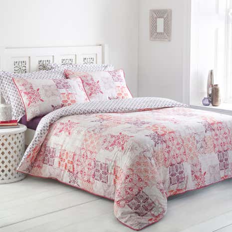 Athena Patchwork Duvet Cover and Pillowcase Set