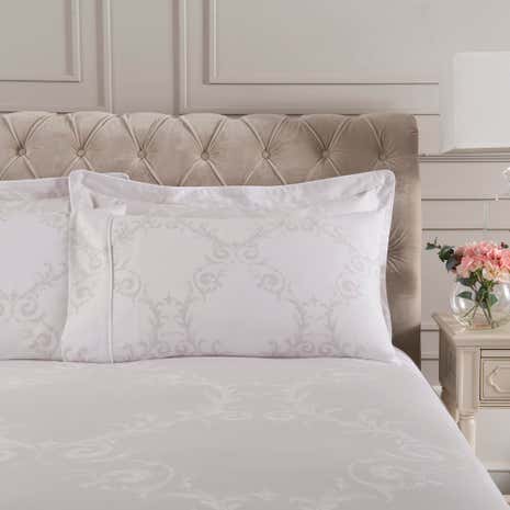 Dorma Palais Grey Cuffed Pillowcase