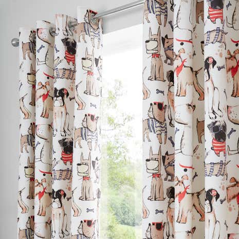 Doug & Friends Blackout Eyelet Curtains