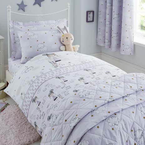 Dreamy Days Lilac Bedspread