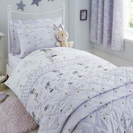 Dreamy Days Lilac Duvet Cover and Pillowcase Set