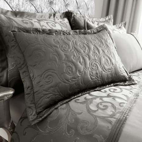 Lucia Silver Pillow Sham