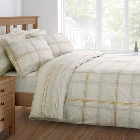 Rydall Ochre Duvet Cover and Pillowcase Set