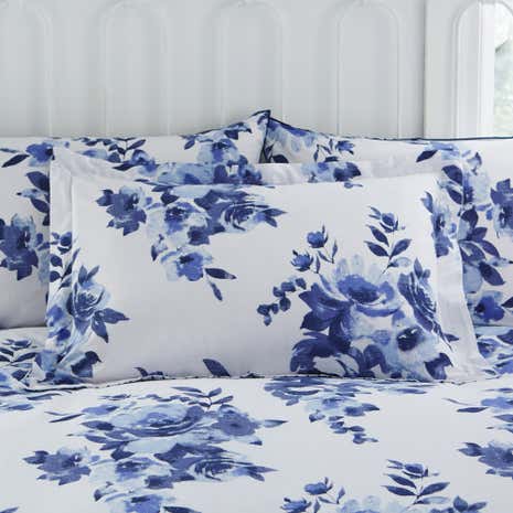 Saria Blue Oxford Pillowcase