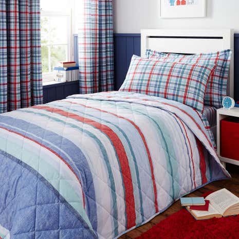 Textured Check Bedspread